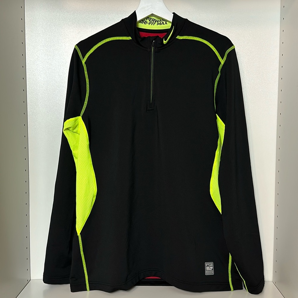 NIKE PRO COMBAT Men’s Half-Zip Top Men’s Size Large
